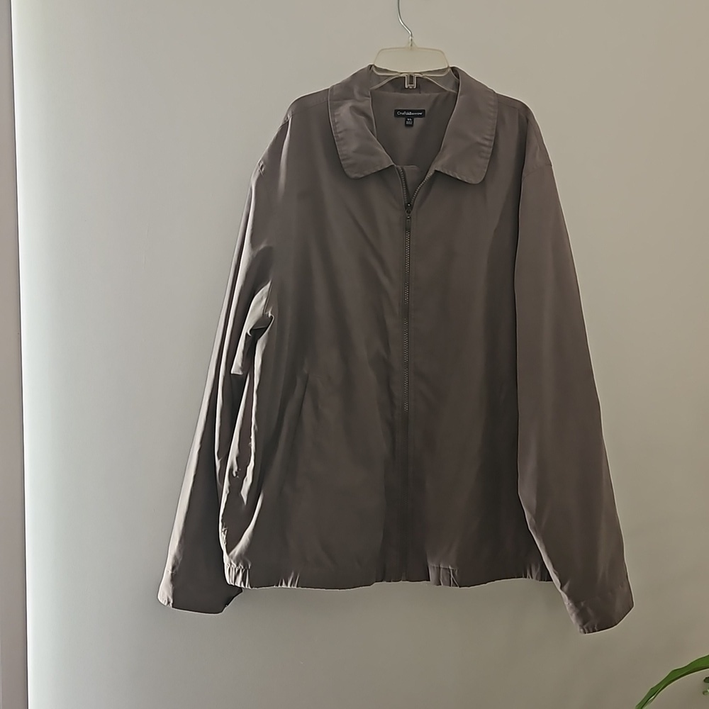 Croft & Barrow Lightweight Jacket  sz XL Taupe Grey Pre-owned